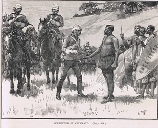 Kapitulierung von Cetewayo, Illustration aus Cassell
